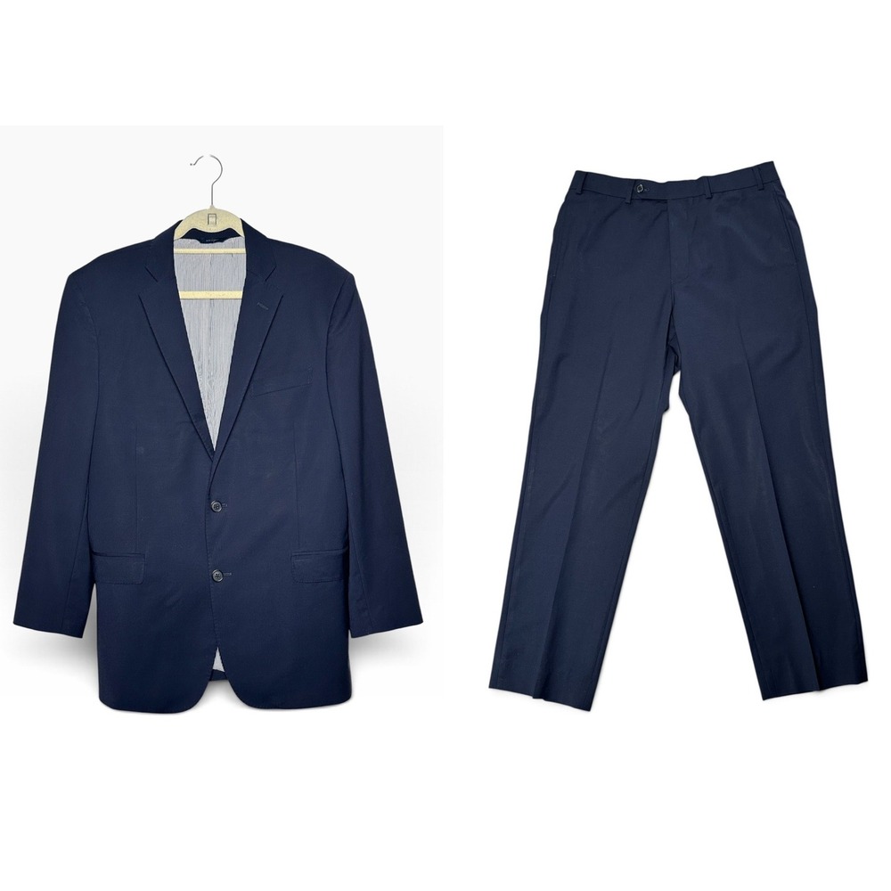 Brooks Brothers Explorer Regent Fit Suit Navy Blue 2pc Mens Blazer Pants 42R